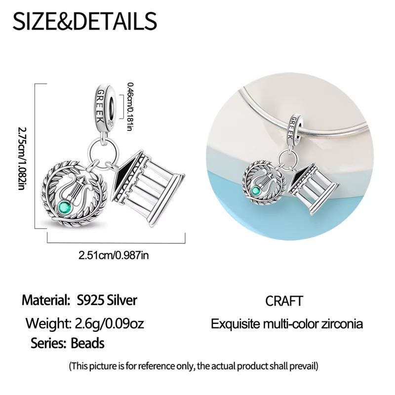 Greece sterling silver charm view 6