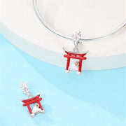Japan Pandora Charm 925 Silver | Japanese Torii Gate Jewelry
