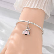 India Bead Fits Pandora Charm Bracelet, 925 Silver Pink Taj Mahal Landmark Jewelry Gift