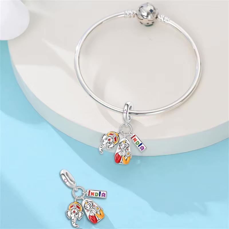 India sterling silver charm view 5
