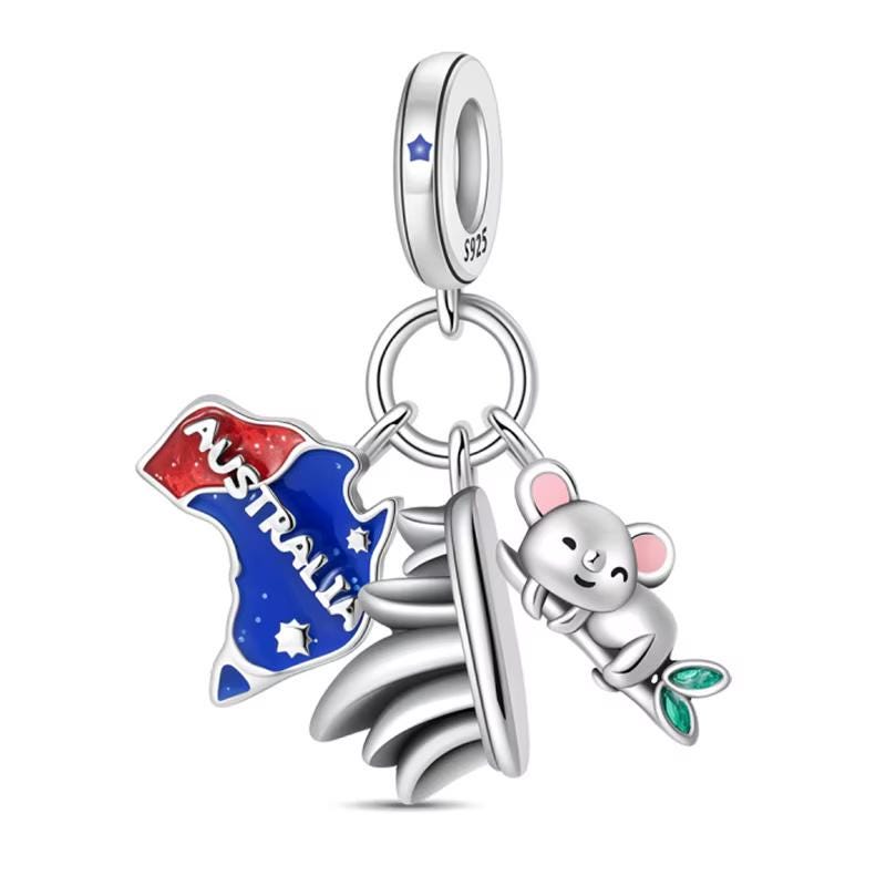 Australia Koala 925 sterling silver charm