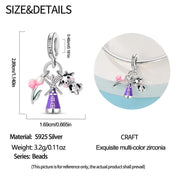 Holland Pandora Charm 925 Silver | Windmill Cow Tulip Jewelry | Netherlands Travel Gift