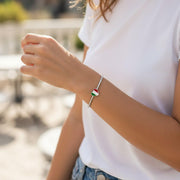 Italy Pandora Charm 925 Silver | Flag Heart Italian Jewelry | Europe Travel Souvenir