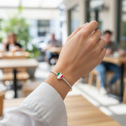 Italy Pandora Charm 925 Silver | Flag Heart Italian Jewelry | Europe Travel Souvenir