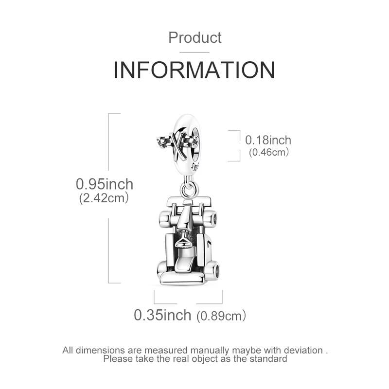 F1 sterling silver charm view 6