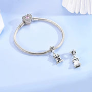 F1 Bead Fits Pandora Charm Bracelet, Silver Formula 1 Race Car, Racing Fan Gift