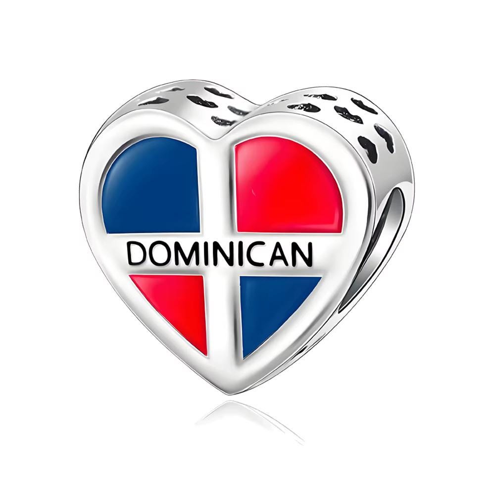 Dominican Republic 925 sterling silver charm