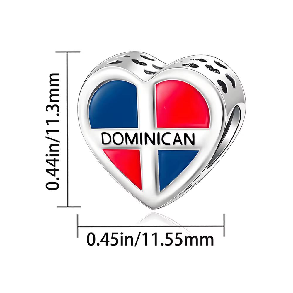 Dominican Republic sterling silver charm view 5