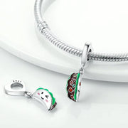 Mexico Pandora Charm 925 Silver | I Love Taco Mexican Food Jewelry
