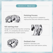 Horse Pandora Charm 925 Silver | Equestrian Jewelry | Girl and Horse Heart