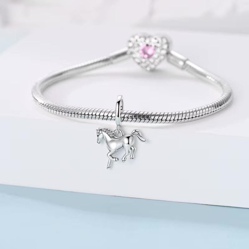 Horse sterling silver charm view 7