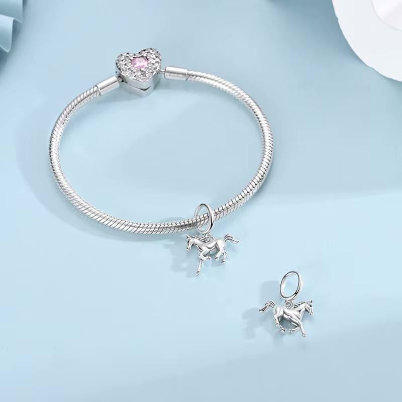 Horse sterling silver charm view 8