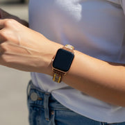 Bohemian Jasper Apple Watch Band - Handcrafted Gemstone Strap for Women