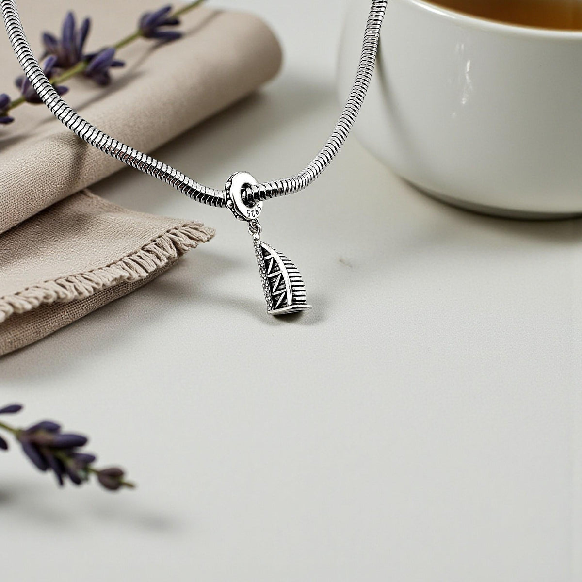 Dubai sterling silver charm view 5