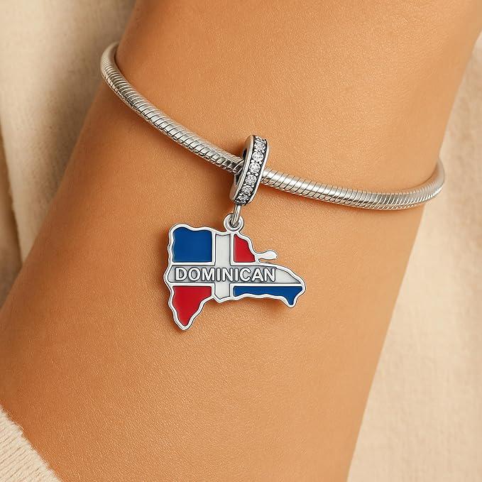 Dominican Republic charm detail view