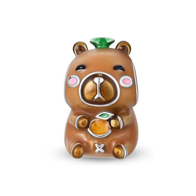 Capybara 925 sterling silver charm