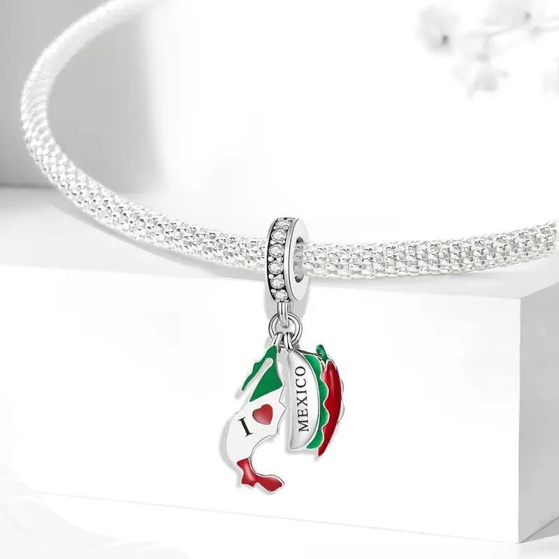 Mexico sterling silver charm view 7