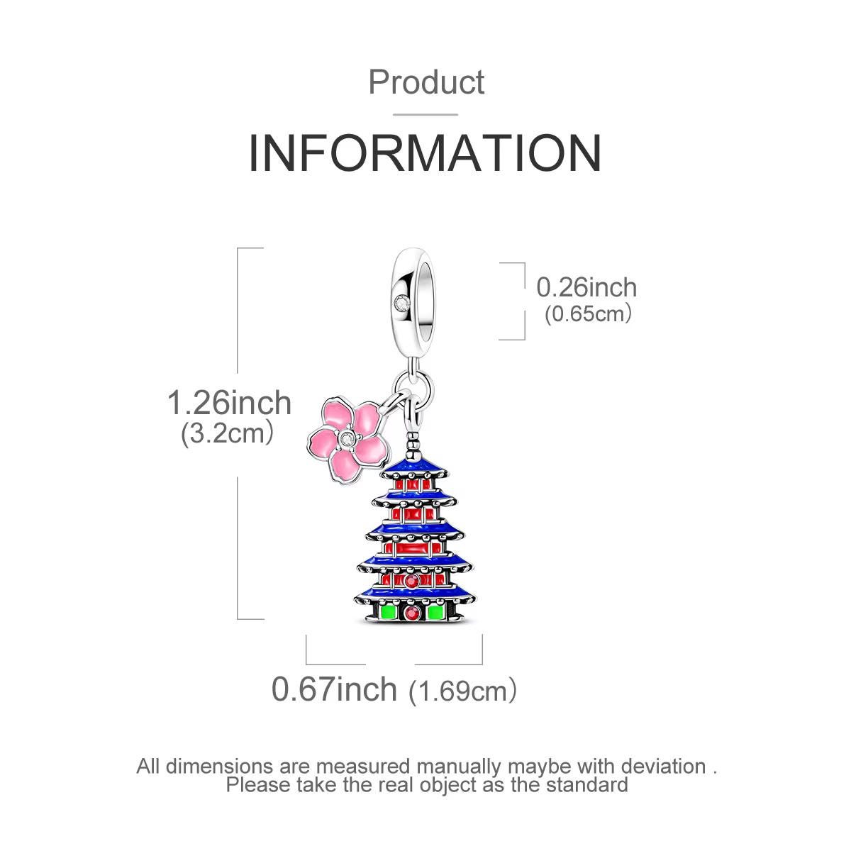 Japan sterling silver charm view 5