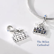 Italy Pandora Charm 925 Silver | Duomo di Milano Jewelry | Milan Cathedral Travel Gift