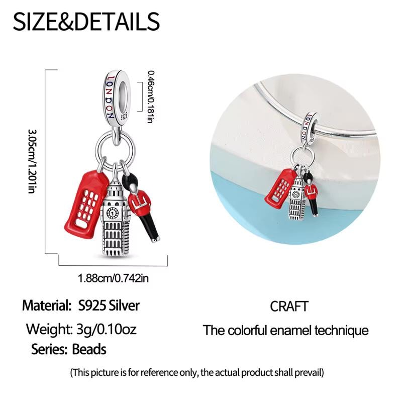 London sterling silver charm view 6