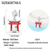 Japan Pandora Charm 925 Silver | Japanese Torii Gate Jewelry