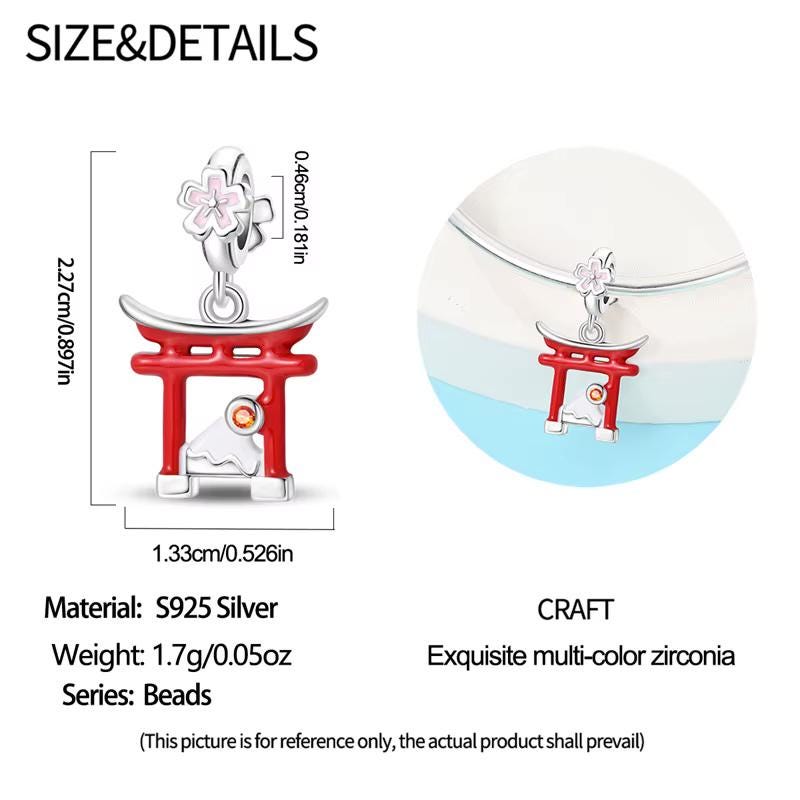 Japan sterling silver charm view 6