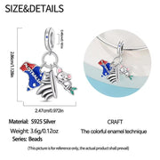 Australia Koala Bead Fits Pandora Charm Bracelet, Silver Sydney Opera House Travel Dangle Gift