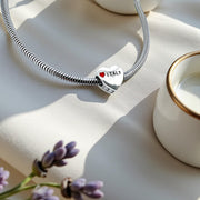 Italy Pandora Charm 925 Silver | Flag Heart Italian Jewelry | Europe Travel Souvenir