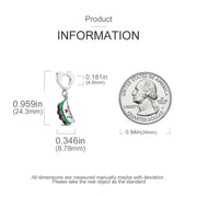 Mexico Pandora Charm 925 Silver | I Love Taco Mexican Food Jewelry