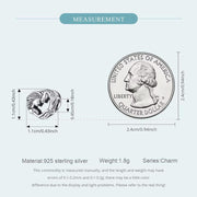 Horse Pandora Charm 925 Silver | Equestrian Jewelry | Girl and Horse Heart