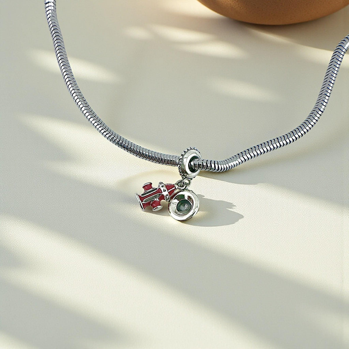 Firefighter sterling silver charm view 9