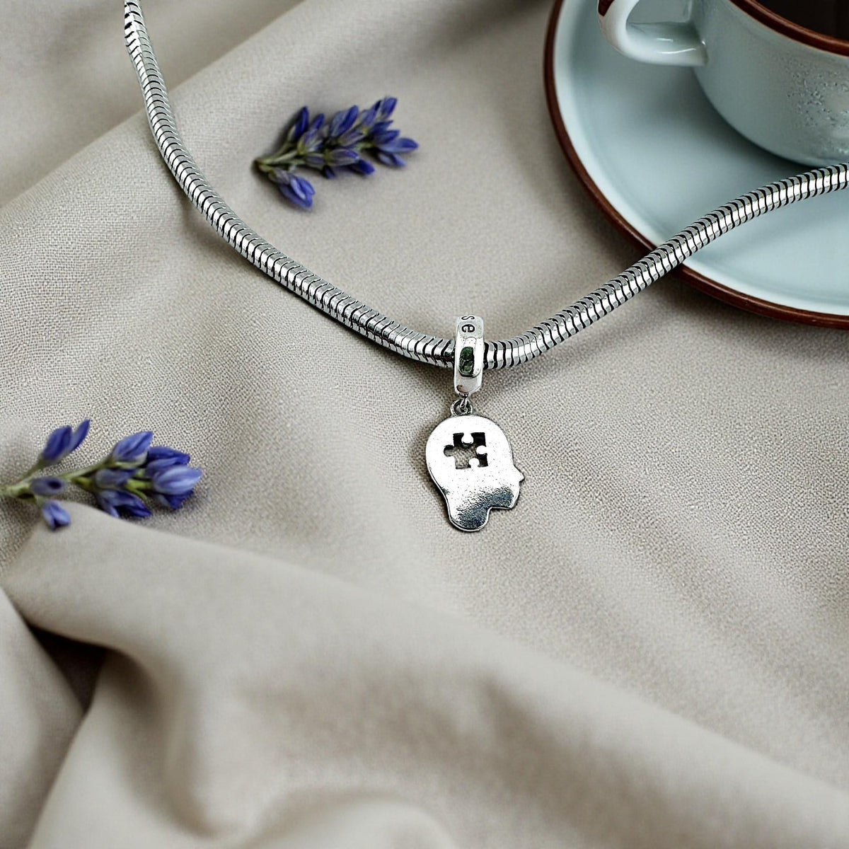 Psychology sterling silver charm view 8