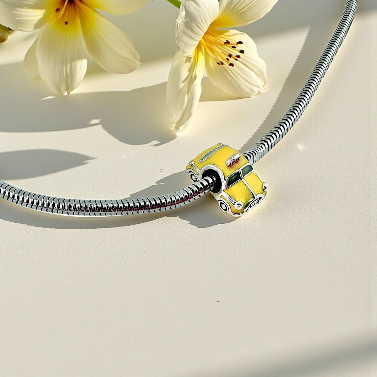 New York Taxi sterling silver charm view 6