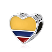 Colombia Pandora Charm | Colombian Flag Bead | 925 Sterling Silver South America Bogota Travel Gift