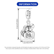 Family Pandora Charm | New Parents Gift | Mom Dad Baby | Silver Dangle | Newborn Keepsake