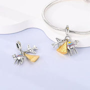 Egypt Pandora Charm | Pyramid Camel Airplane | Gold Silver Dangle | Cairo Travel Gift