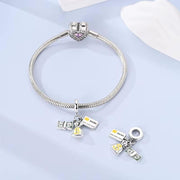 Money Pandora Charm | Dollar Bag Credit Card | Silver Dangle | Shopping Lover Gift | Finance Wealth