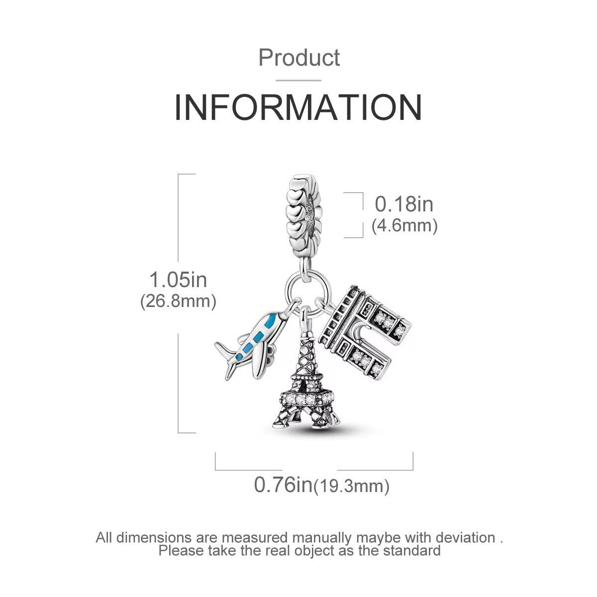 France sterling silver charm view 5