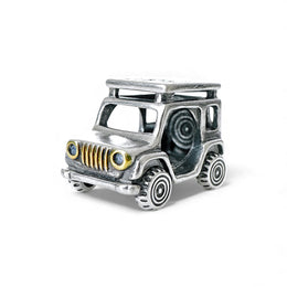 Two Tone Off Road Car Pandora Charm | Gold Grille SUV | Adventure Travel Gift