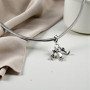 Chess Pandora Charm | King Queen & Knight | 925 Sterling Silver Board Game Jewelry | Strategy Gift