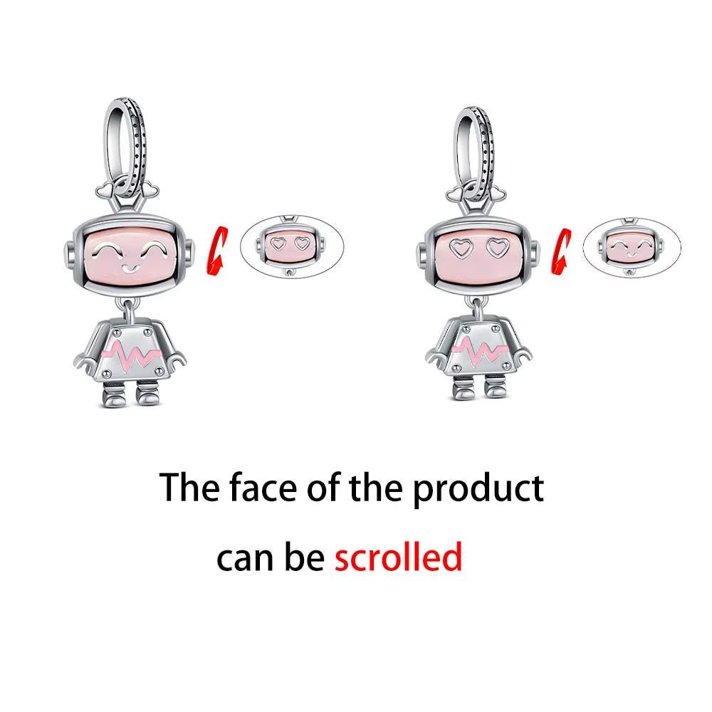 Robot Girl charm detail view