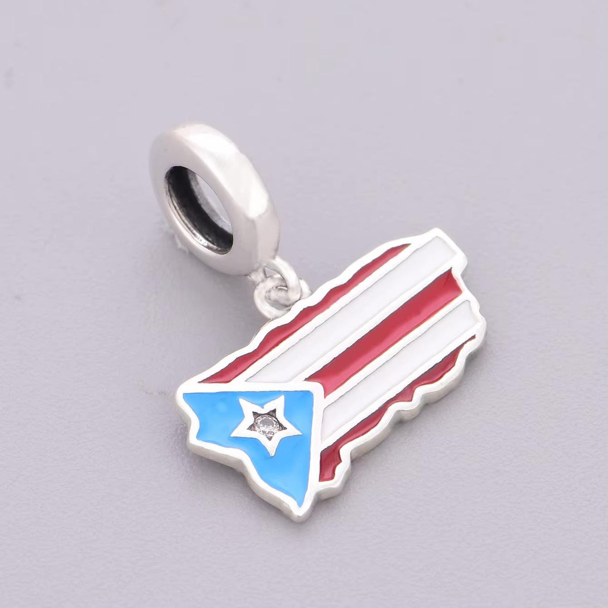 Puerto Rico sterling silver charm view 6