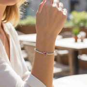 British Pandora Charm | Union Jack Flag Bead | 925 Sterling Silver UK London Travel Gift