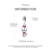 Japan Pandora Charm | Japanese Kokeshi Doll | Silver Dangle | Pink Sakura Kimono | Asian Travel Gift