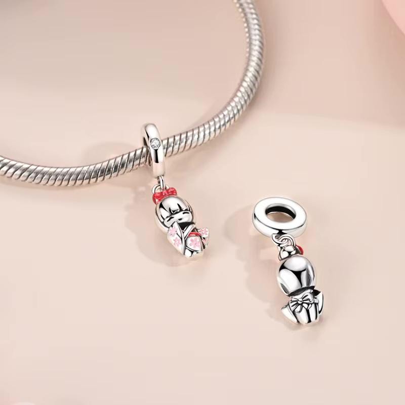 Japanese Doll charm detail view