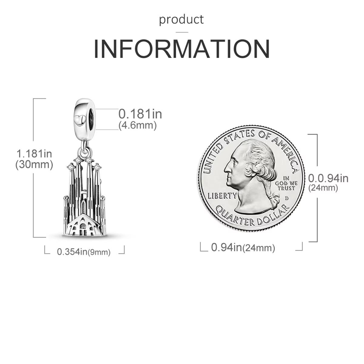 Spain sterling silver charm view 5