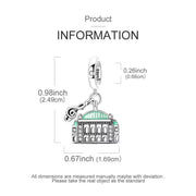 Austria Bead Fits Pandora Charm Bracelet, Silver Dangle Vienna State Opera, Music Travel Gift