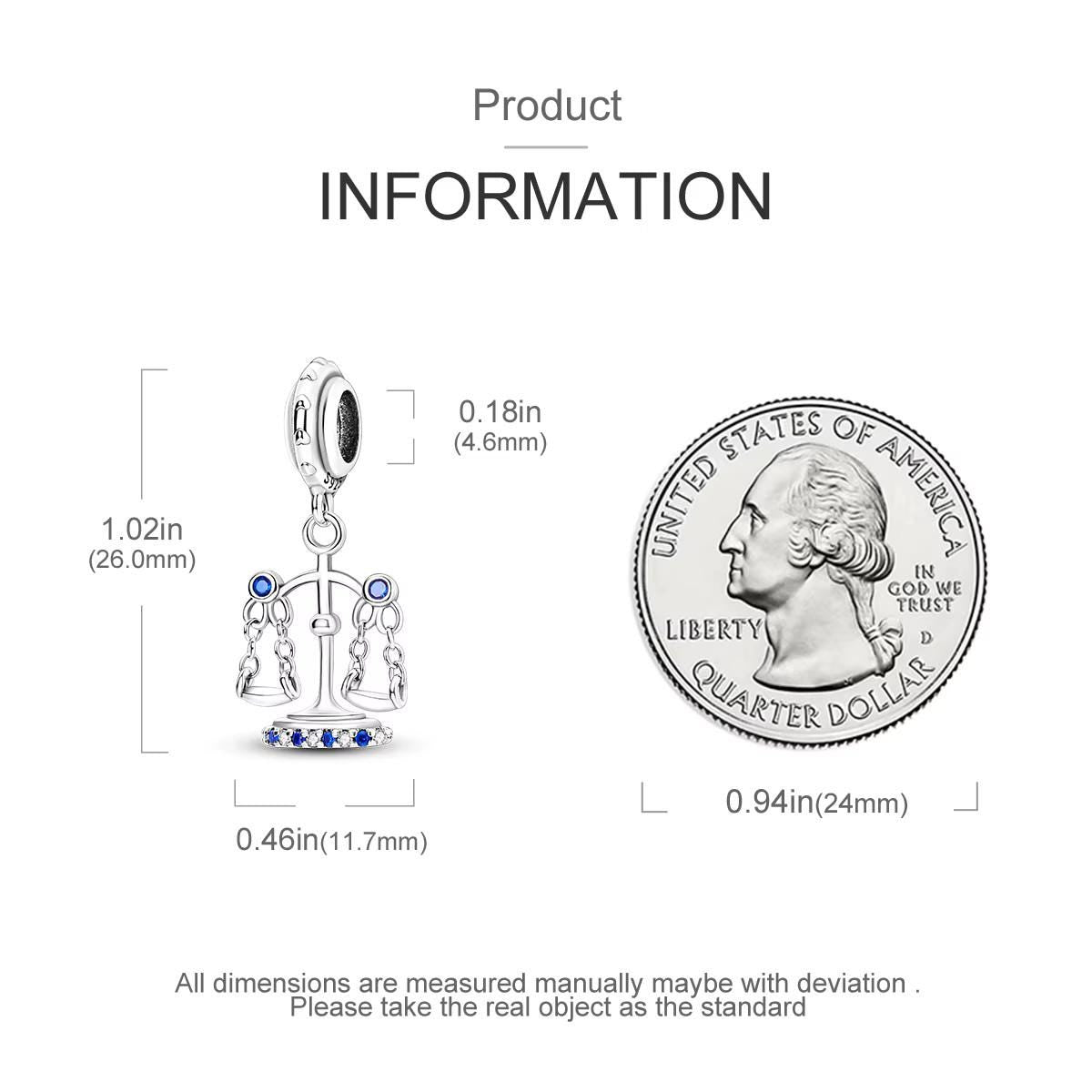 Lawyer sterling silver charm view 6