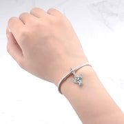 Guardian Angel Pandora Charm | Praying Silver Dangle | Spiritual Wings | Religious Protection Gift