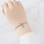 Angel Pandora Charm | Silver Cross Bail | Holding Star | Religious Dangle | Baptism Gift